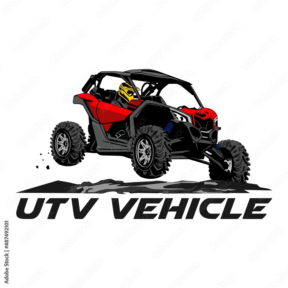 utv vehicle design logo icon vector	