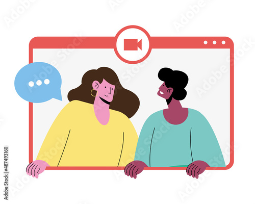interracial couple in webpage