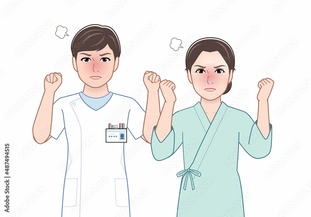 医療従事者と患者