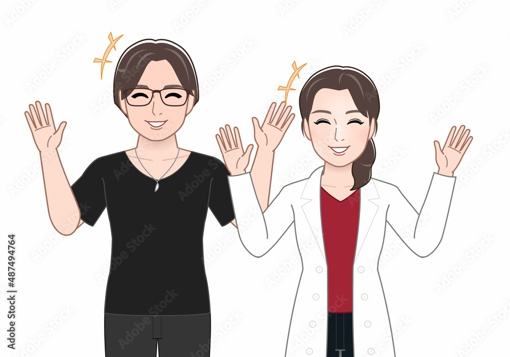 医療従事者と患者