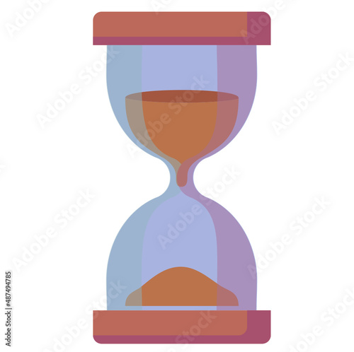 Reloj de arena, vector reloj de cristal