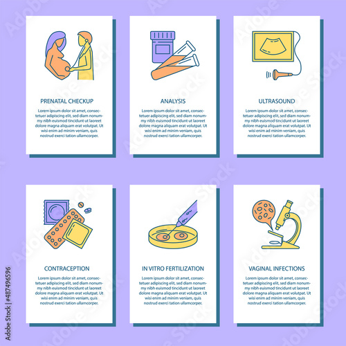 Gynecology and obstetrics banner templates
