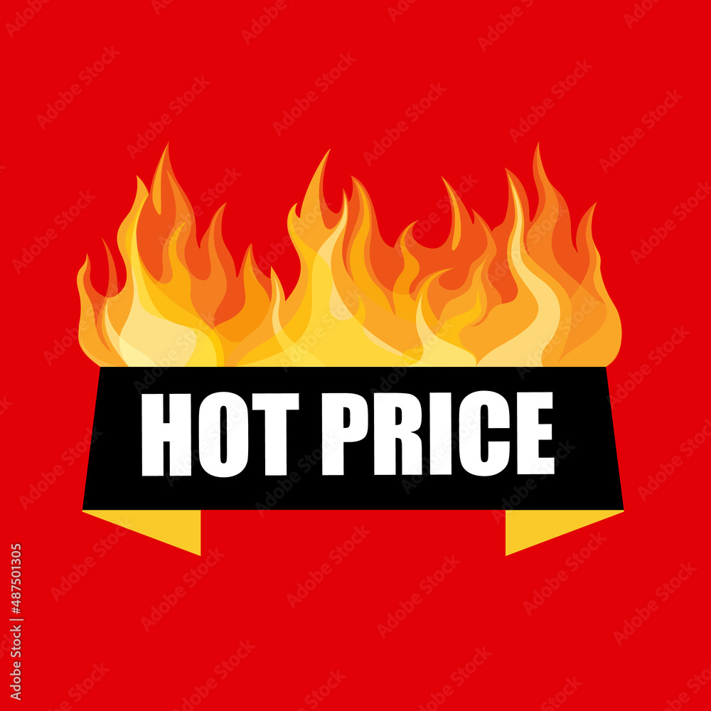 Hot sale price offer deal label template Hot sale price offer deal label template