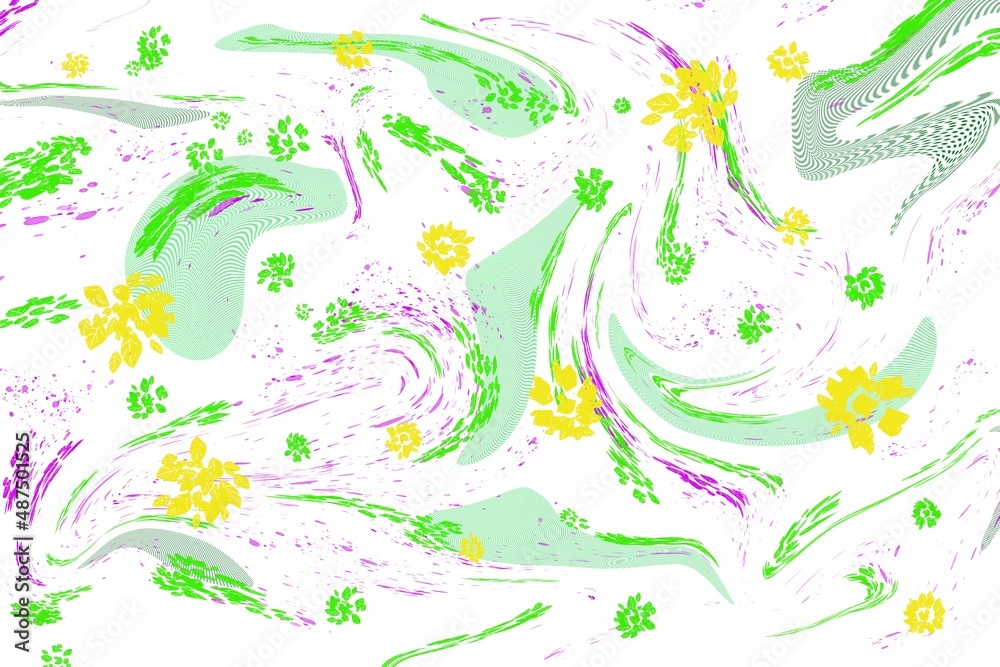 An elegant abstract background on the theme of spring fantasies.