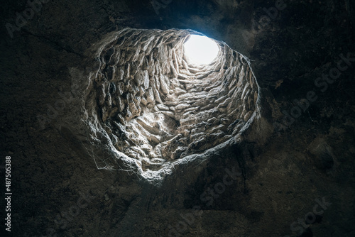 CAPPADOCIA, TURKEY - nov, 2021 The underground city of Mazikoy or Mazi, Cappadocia, Turkey photo