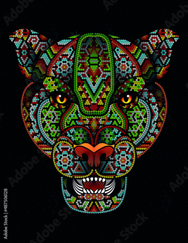 jaguar aztec huichol photo