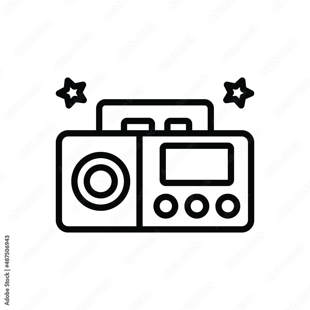 Black line icon for antiques Black line icon for antiques