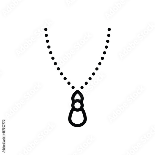 Black line icon for pendant