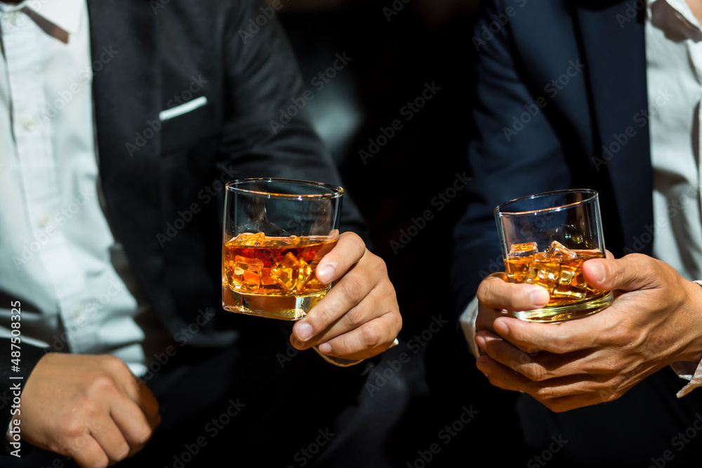 whiskey, for a friendly party in a bar or a restaurant.
