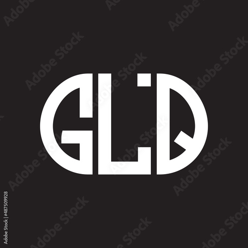 GLQ letter logo design on black background. GLQ creative initials letter logo concept. GLQ letter design.