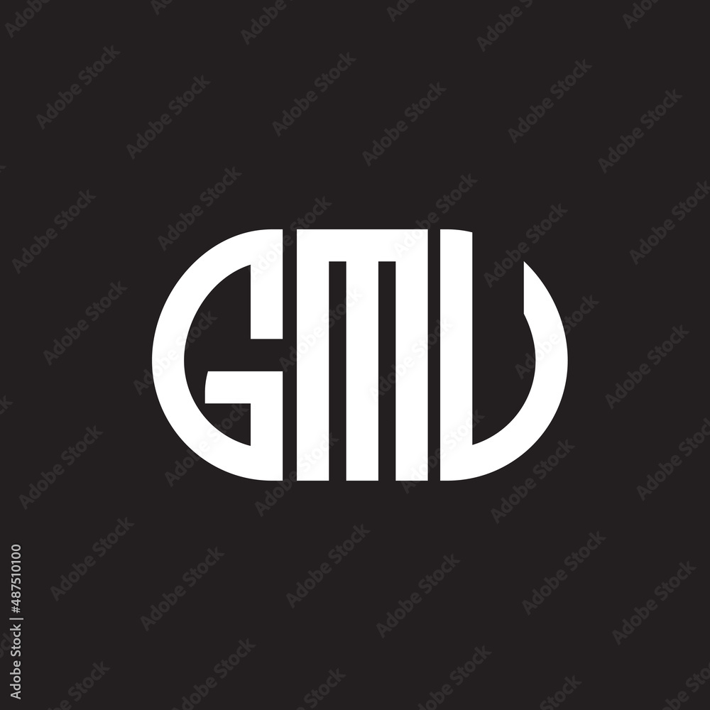GMV letter logo design on black background. GMV creative initials letter logo concept. GMV letter design. GMV letter logo design on black background. GMV creative initials letter logo concept. GMV letter design.