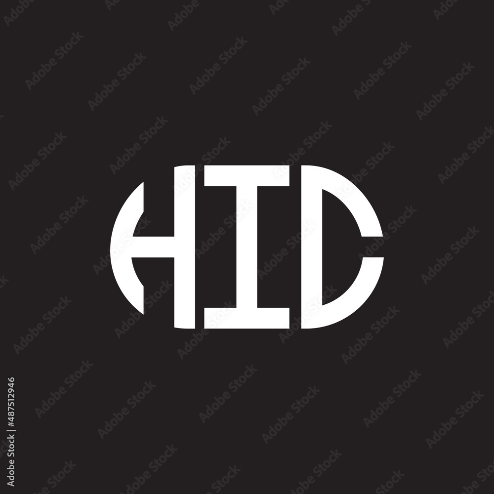 HIC letter logo design on black background. HIC creative initials letter logo concept. HIC letter design. HIC letter logo design on black background. HIC creative initials letter logo concept. HIC letter design.