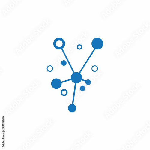 Molecule symbol logo template vector illustration design