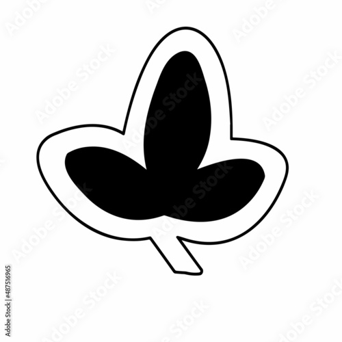 Patterned curls close-up on a white background. Fragments of vector graphics. Material for creating jewelry and seamless designs.