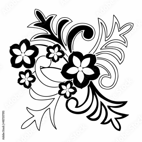 Patterned curls close-up on a white background. Fragments of vector graphics. Material for creating jewelry and seamless designs.