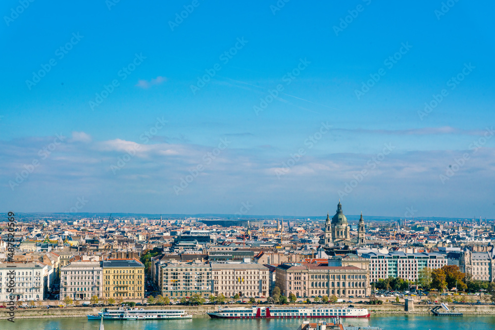 Hungary, budapest. Wonderful view of the european city, gothic architecture, parliament wonderful view of the architecture.