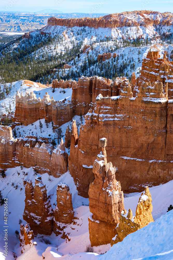 Utah landscape in winter America Utah landscape in winter America