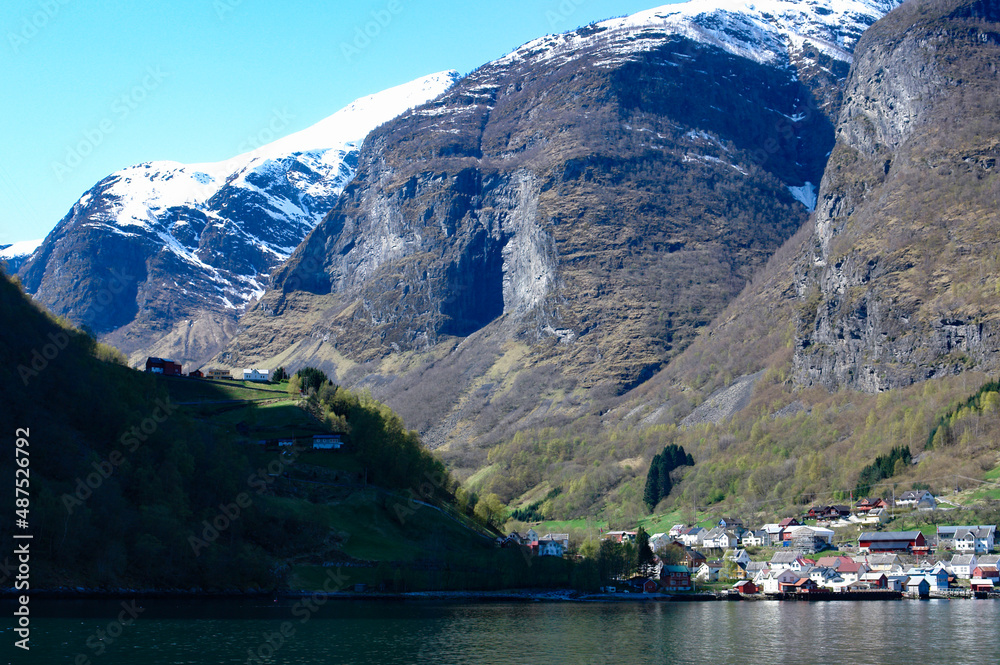 Obraz premium 世界遺産のソグネフィヨルドの風景