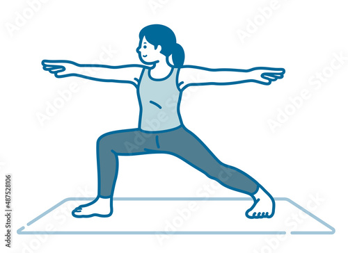 Woman doing yoga