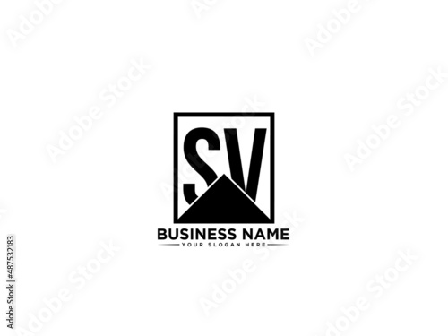 Letter SV Logo Vector, Monogram Letter Sv s&v Logo icon design for your all business