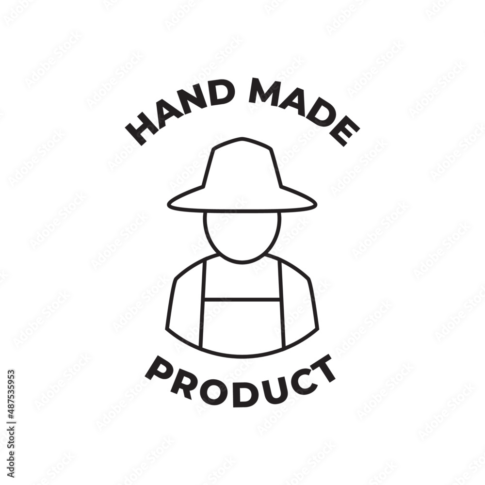 Direct from farmer label icon in black line style icon, style isolated on white background