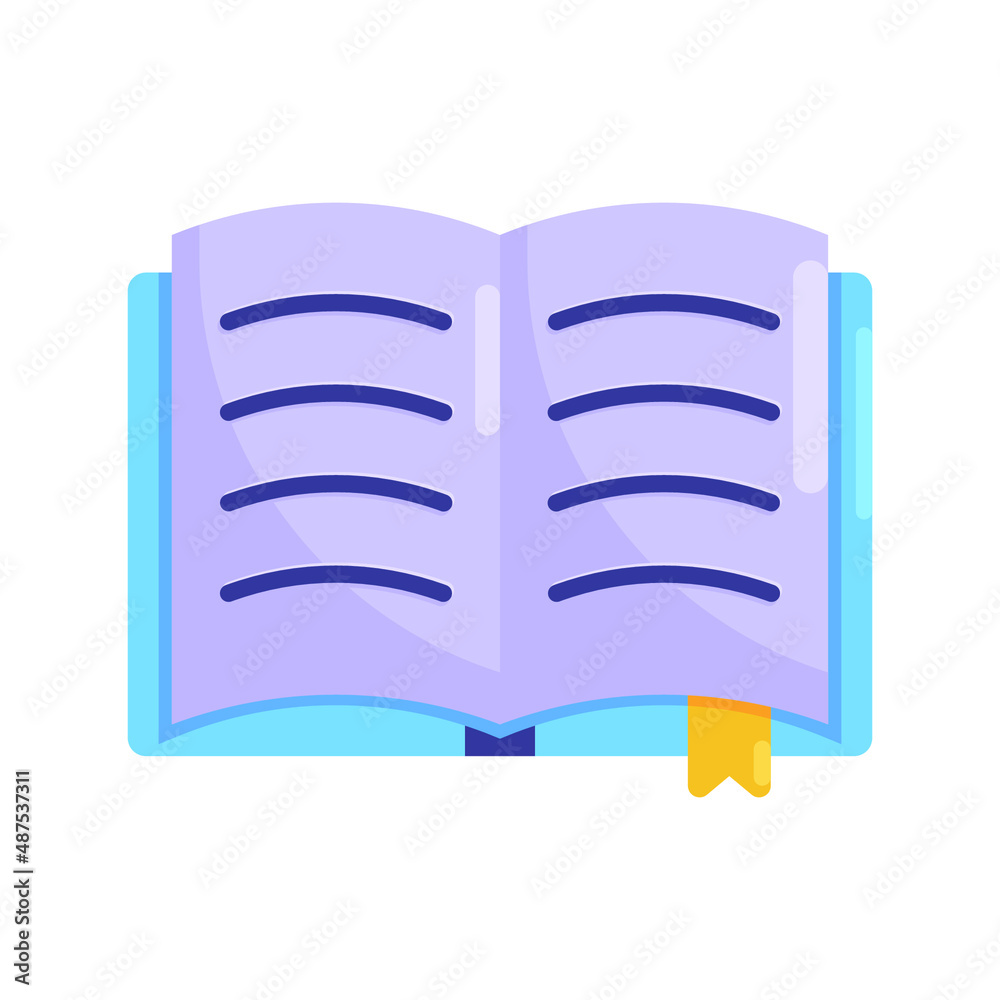 open book with bookmark