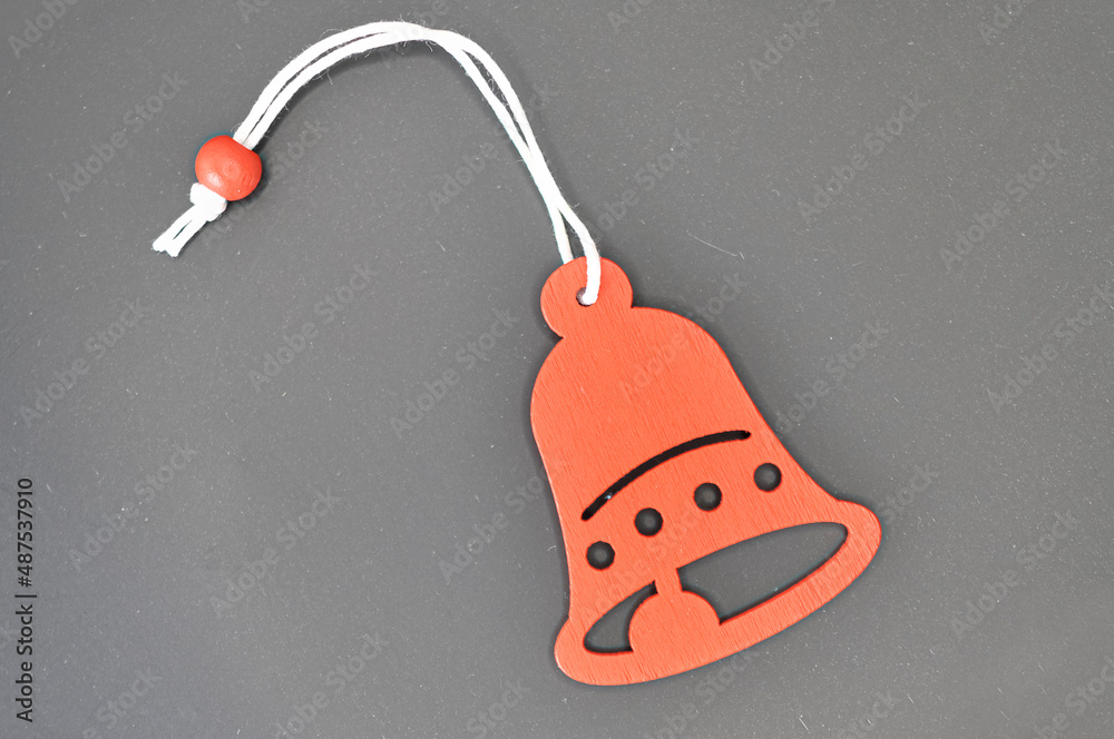 wooden toy, red bell, decoration, wooden product, electric plug and socket