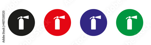 Fire extinguisher. Vector image.