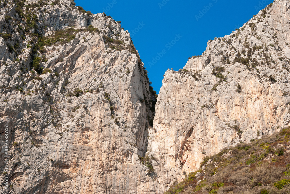 Sardegna, veduta di Monte Mulone, nei pressi di Perda Longa, in Italia, Europa 
