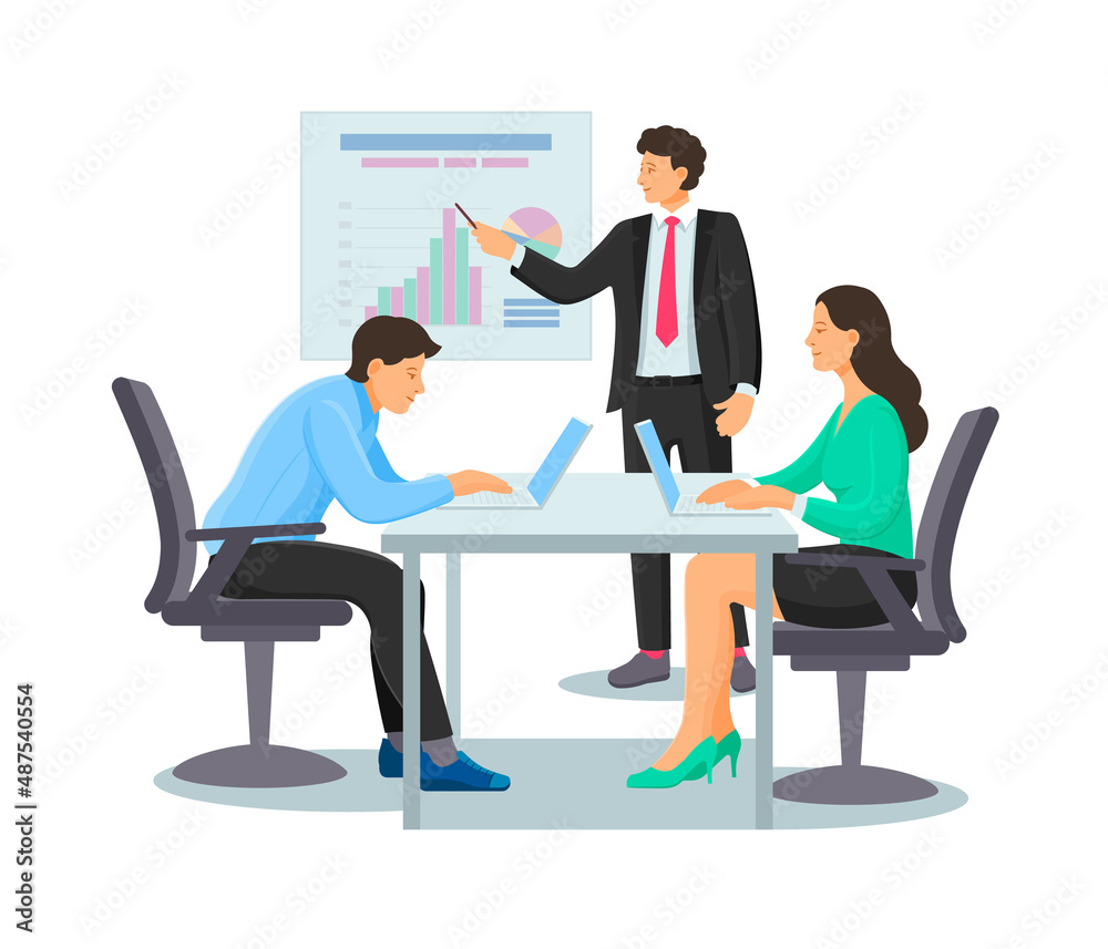 Businessman in having business meeting in office, teamwork