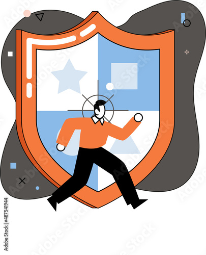 Confidence concept. Person has private conversation metaphor. Confidential communication. Trust property, reassuring partnerships, conviction. Protection of intellectual property. Confidential data
