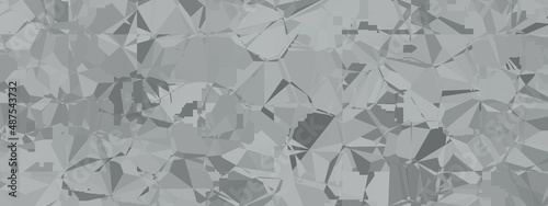 Banner abstract macro crystal geometric background texture Ultimate Gray color. Random pattern background. Texture Ultimate Gray color pattern background.