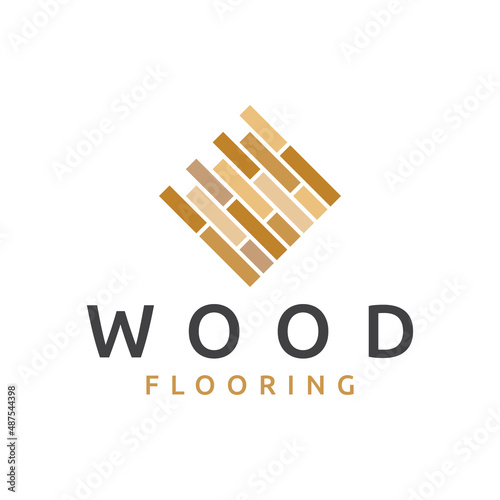 wood flooring logo design