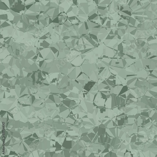 Abstract macro crystal geometric background texture Basil color. Random pattern background. Texture Basil color pattern background.