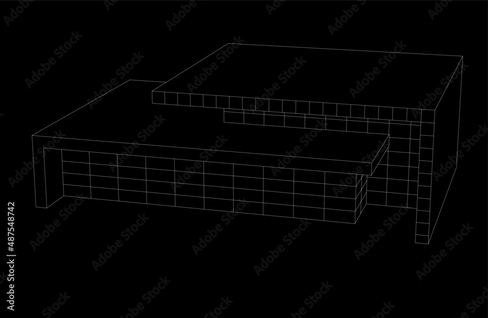 3d render of a house