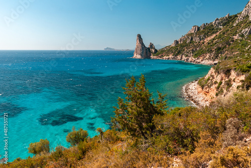 Sardegna, costa di Baunei e Perda Longa, in Ogliastra, Italia, Europa 