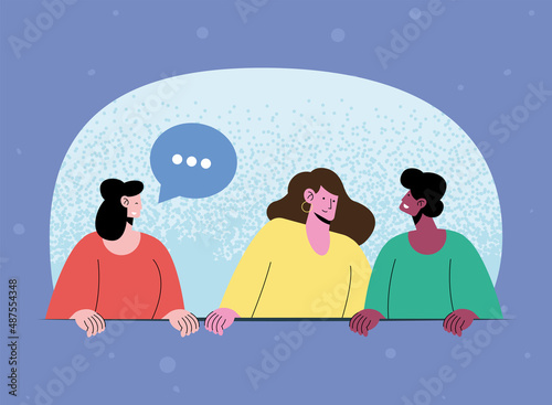 group of interracial people