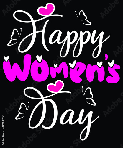 International Women’s Day T shirt design vector, typography vector