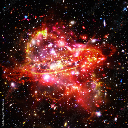 Remarkable galaxy. Stars  nebula  space gas. The elements of this image furnished by NASA.