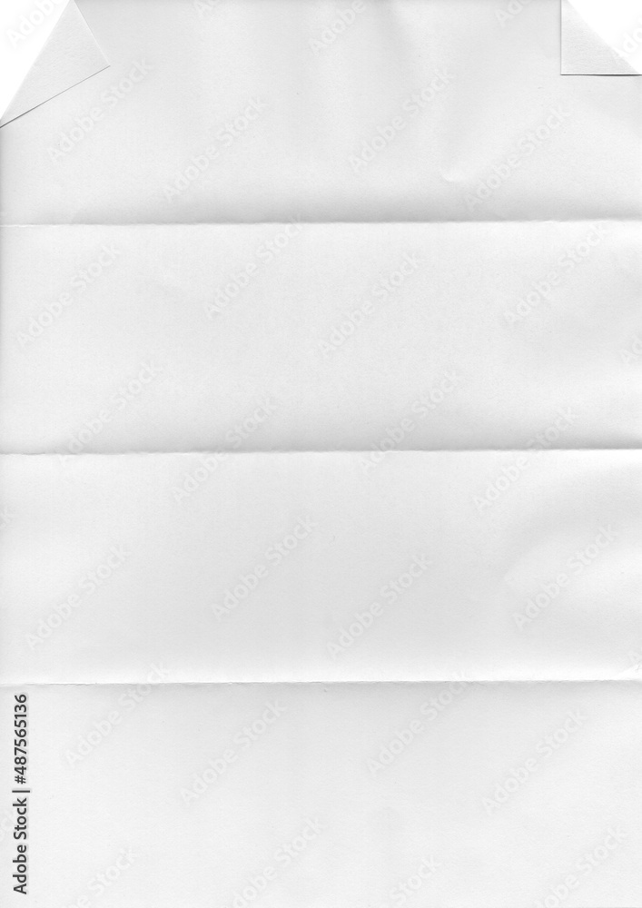 Blatt Papier gefaltet und geknifft mit Eselsohren Textur Overlay Stock  Photo | Adobe Stock