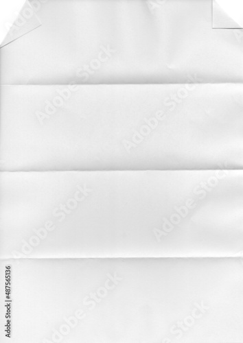 Blatt Papier gefaltet und geknifft mit Eselsohren Textur Overlay