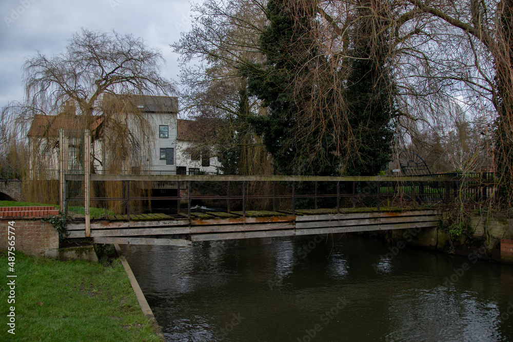 Fototapeta premium An old bridge at Loddon, Norfolk