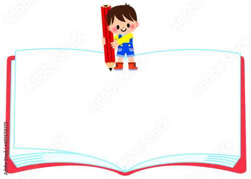 勉強,書く,宿題,フレーム,小学生,小学校,幼稚園,保育園,子供,テスト,鉛筆,園児,描く,こども園,児童,人物,お知らせ,枠,メッセージ,見出し,掲示板,エンピツ,えんぴつ,筆記用具,笑顔,机,テーブル,デスク,解る,夏休み,プリント,ドリル,予習,復習,子ども,幼児,学習塾,お絵かき,筆記具,授業中,学校,文房具,男の子,塾,受験,授業,生活,ノート,かわいい,イラスト