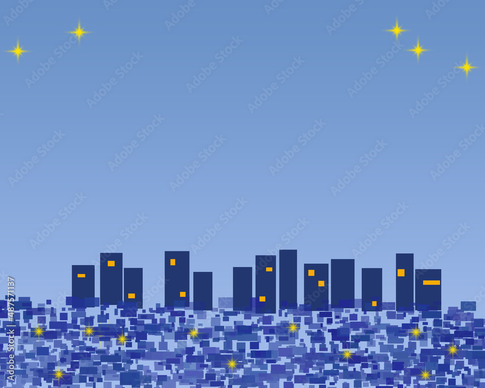 都市の夜景イラスト背景余白stock Illustration Adobe Stock 都市の夜景イラスト背景余白stock Illustration Adobe Stock