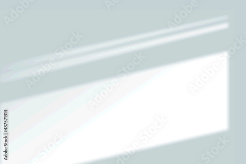 Shadow overlay effect on white background. Abstract sunlight background with window shadows.