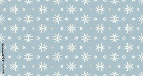 Seamless background with snowflakes, vector