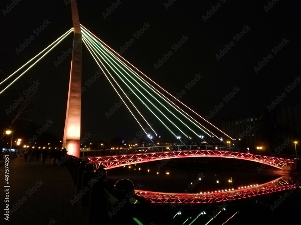 Obraz premium bridge at night