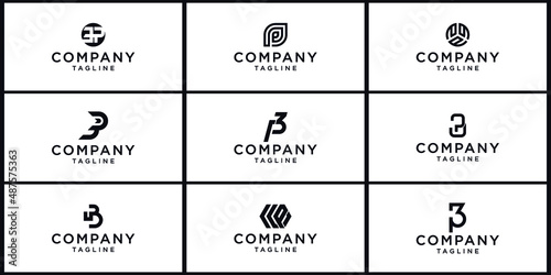 Letter PPP or 3P logo modern business branding for your company photo
