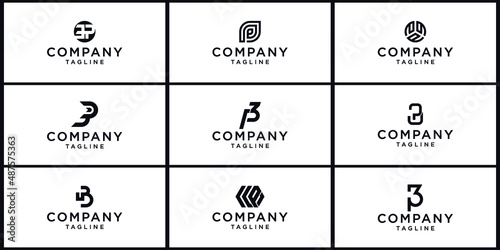 Letter PPP or 3P logo modern business branding for your company
