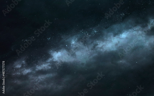 3D illustration of Deep space background, full of stars and galaxies. Elements of image provided by Nasa